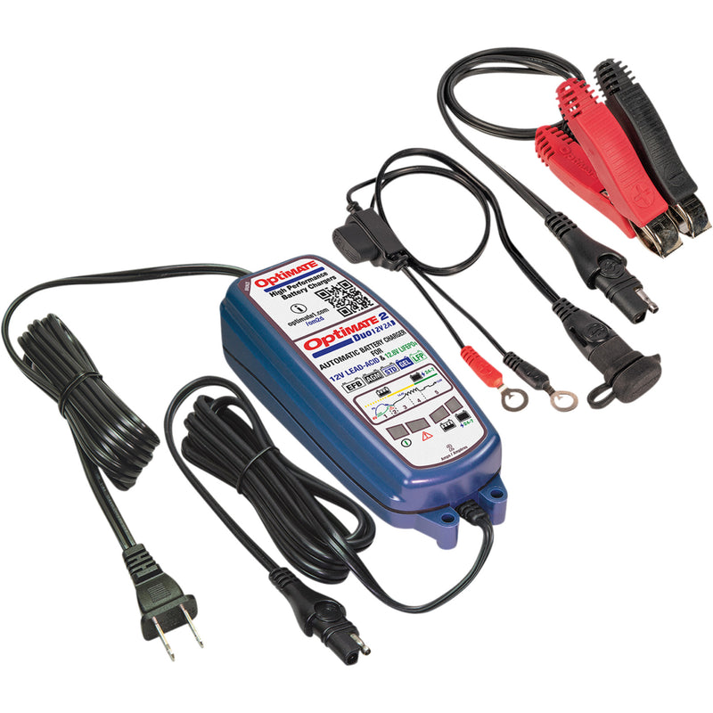 TECMATE 3807-0572 TM-551 Optimate™ 2 Duo Battery Charger/Maintainer Battery Charger/Maintainer