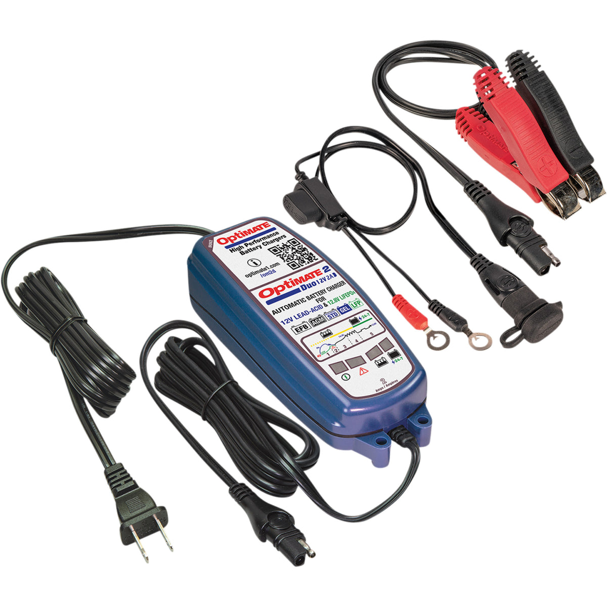 TECMATE 3807-0572 TM-551 Optimate™ 2 Duo Battery Charger