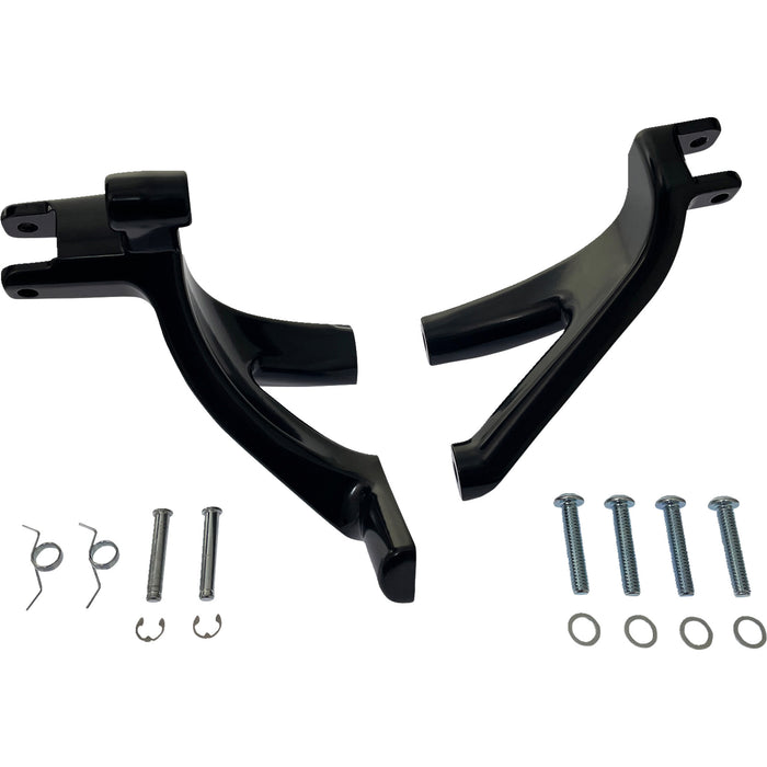 DRAG SPECIALTIES 1622-0572 Floorboard to Footpeg Conversion Mount Conversion Mount - Gloss Black - FL