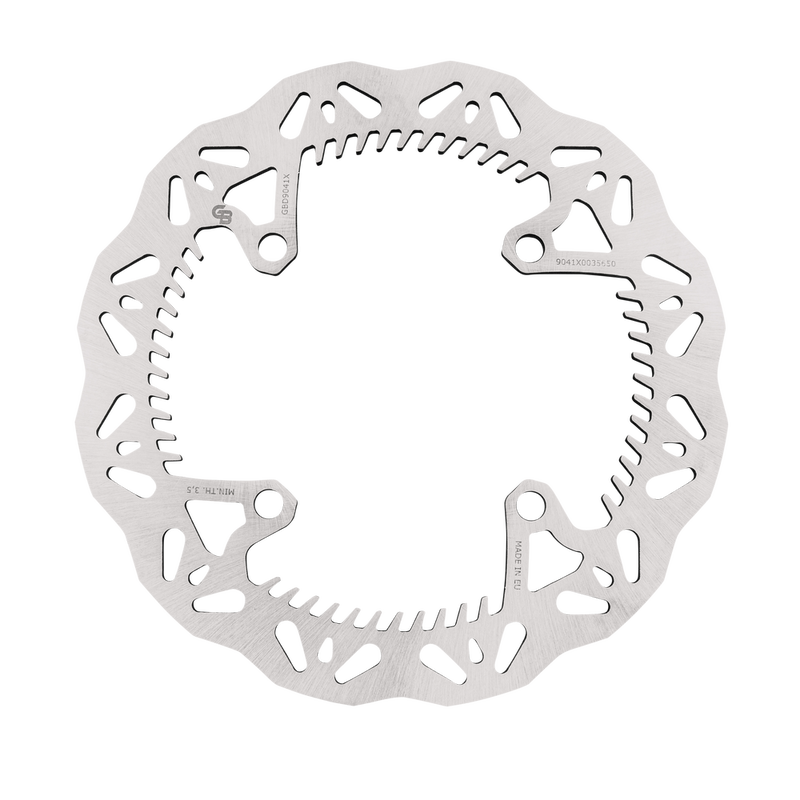 Gbrakes Rear Wave Rotor Standard Size - GBD9041X For Kawasaki Dirt Bikes 2003-2018 | Suzuki RMZ 250 / RMZ 450 2004-2025
