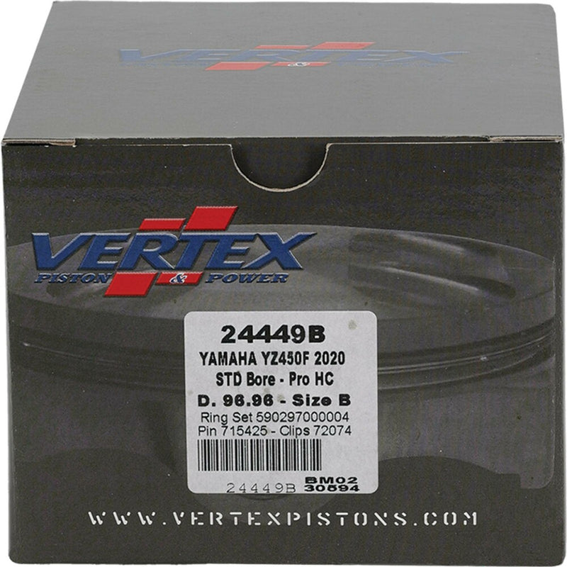 Vertex Piston Kit HC Forged 96.96/Standard 13.8:1 - 24449B Yamaha YZ 450 / WR 450 2020-2023