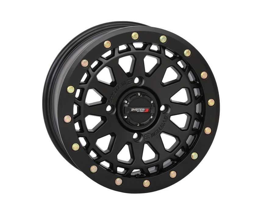System 3 3-156538 15S3-6538 SB6 BL WHEEL 15X7 6+1 (+45MM) 4/137 MATTE BLACK