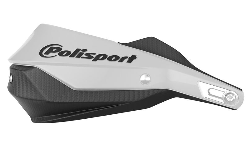 Polisport 64-830881 8308800001 TRAIL BLAZER HANDGUARDS WHITE/BLACK