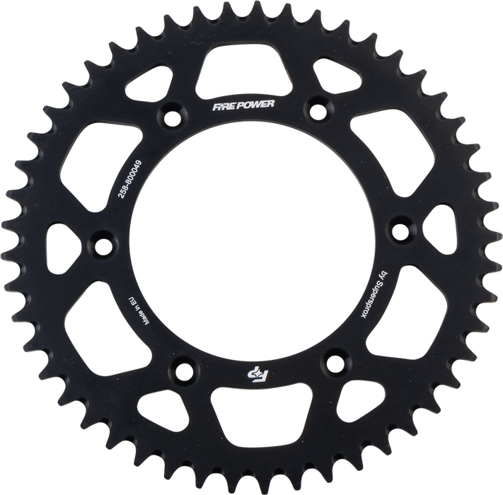 Fire Power 258-800049 FPA-8000-49-BLK REAR SPROCKET ALUMINUM 49T BLK