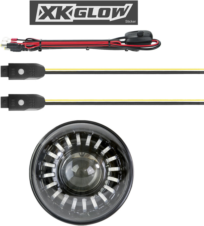 Xk Glow 7" Xkchrome RGB Headlight - XK-7IN-HD-KIT