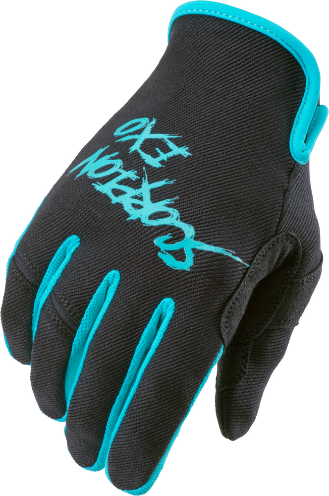 Scorpion Exo 75-6160L G46-065 AIR-STRETCH GLOVES GRIND BLACK/TEAL LG