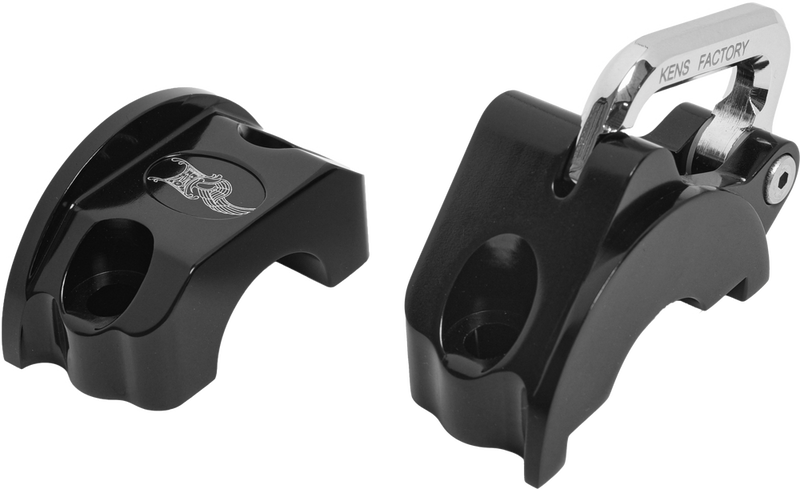 Kens Factory NL Lock & Perch Black BT ` - KFL-10 For Harley Motorcycles 1984-2021