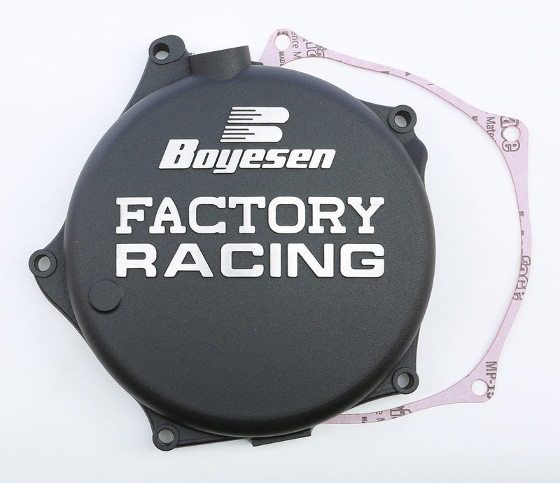 Boyesen Factory Racing Clutch Cover Black - CC-17AB Kawasaki KX 250 2009-2020