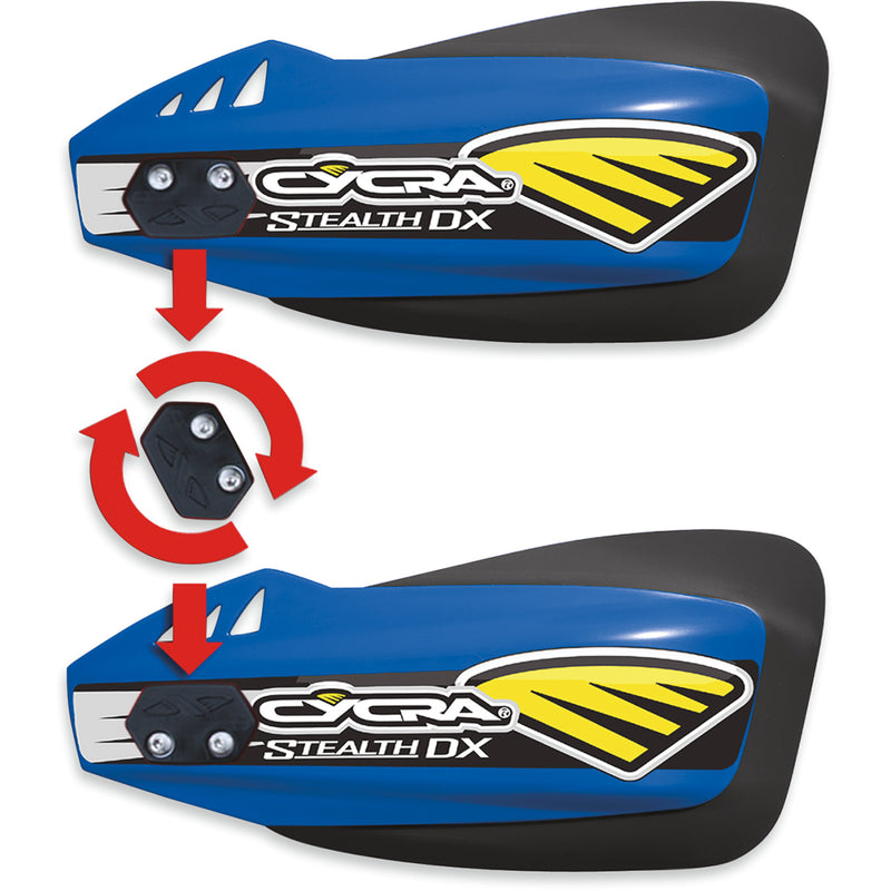 CYCRA 0635-0213 1CYC-0025-62X Stealth DX Racer Pack Handguards - Stealth - DX - Blue