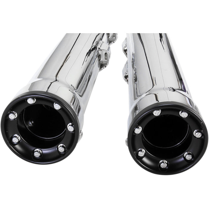 COBRA 1801-0717 6054 RPT 3" Slip-On Mufflers - 3" RPT Mufflers for '00-'06 Softail - Chrome