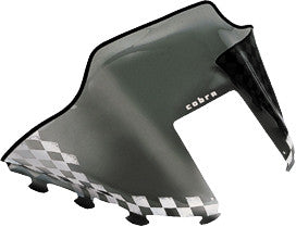 Powermadd 10-1073 11133 COBRA W/S MID SMOKE/WHT 14" POL WEDGE HOOD