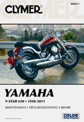Clymer 27-M495 CM4957 REPAIR MANUAL YAM XVS650 VSTAR