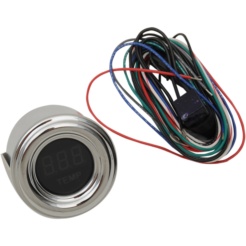 DAKOTA DIGITAL 2212-0347 MCL-4073R 4000 Series Mini Gauge — Digital Oil Temperature Gauge - 1-7/8" MPH 4000 Series Oil Temperature Gauge - Red Display