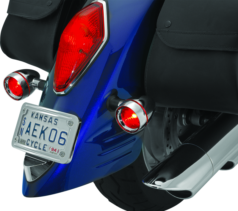 Kuryakyn 2269 Deep Dish Bezels With Red Lenses - User 1