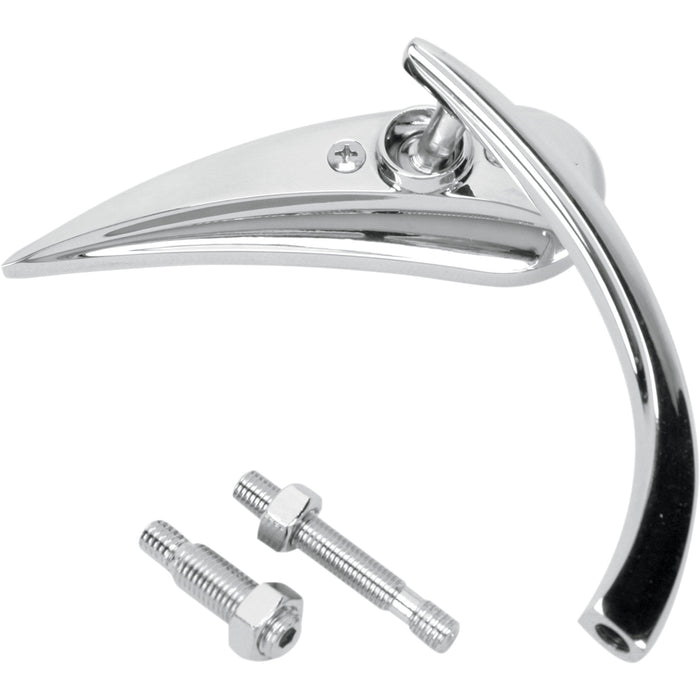 ARLEN NESS 0640-0498 13-411 Micro-Mirror - Rad 2 - Side View - Teardrop - Chrome - Right