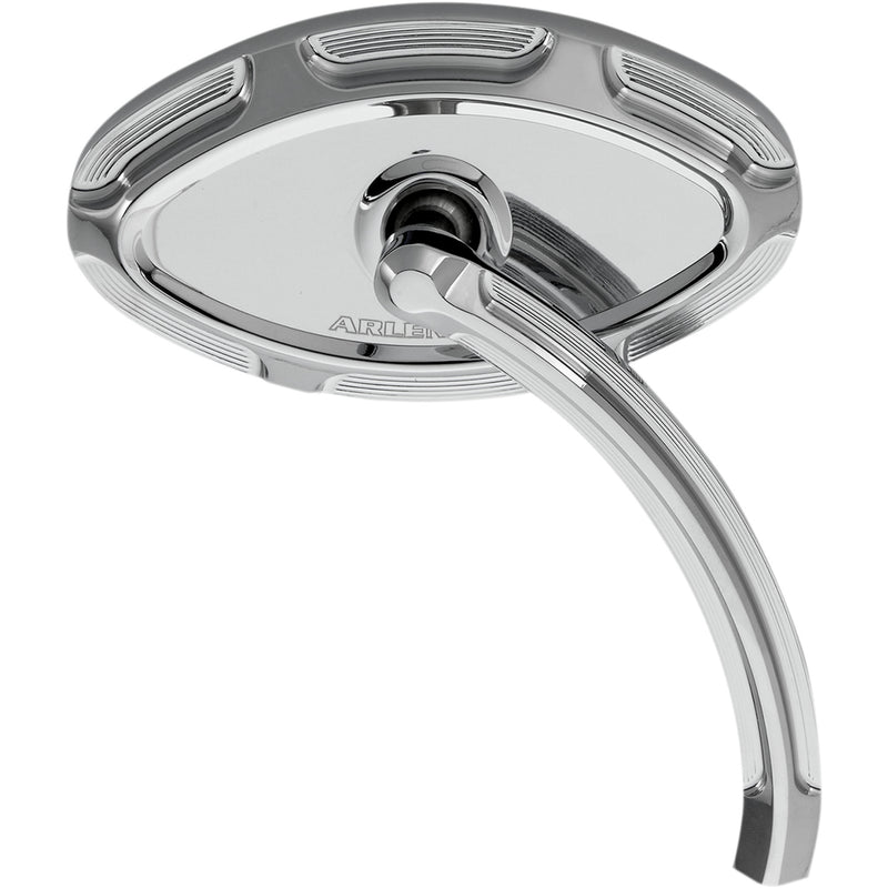 (OPEN BOX)  ARLEN NESS 0640-0758 13-133 Cats Eye Forged Billet Mirror - Chrome - Right