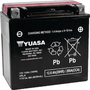 Yuasa Battery YUAM3RH4L Yuasa YTX14L-BS Maintenance Free AGM 12-Volt Battery W/bottle - Photo - Primary