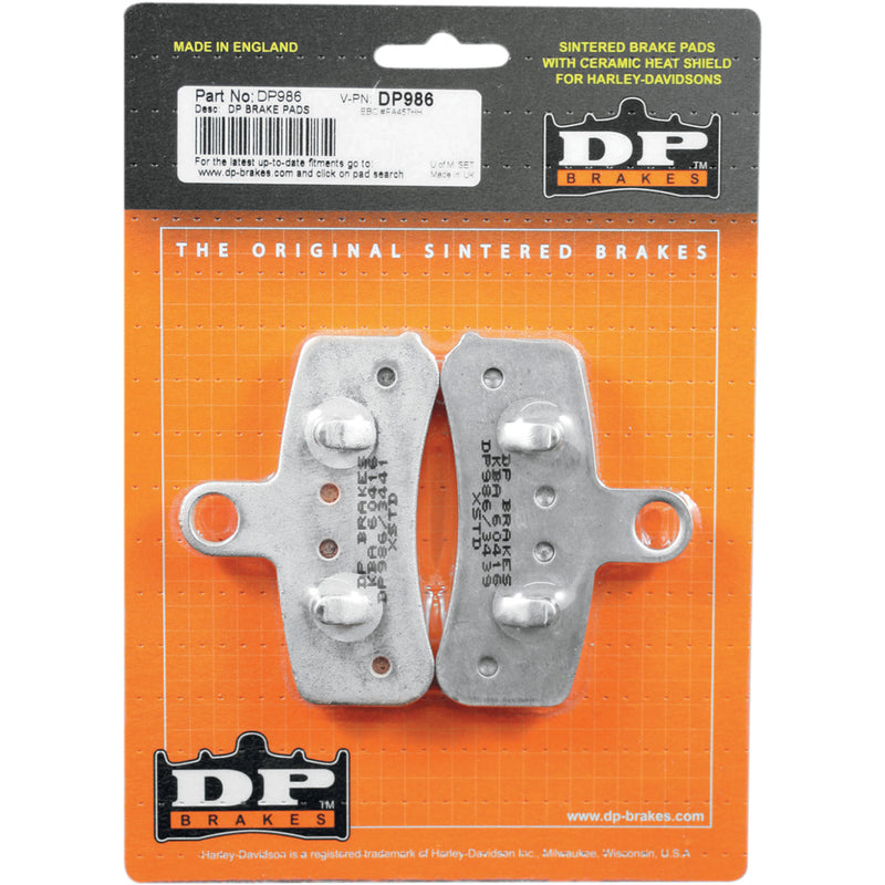 Dp Brakes Brake Pad - DP986 For Harley Motorcycles 2008-2017
