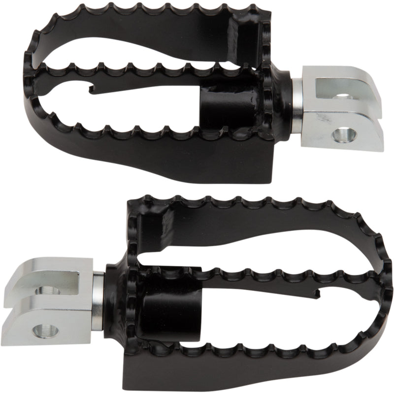 Burly Brand MX Footpegs - B13-1007B For Harley Softail 2018-2025 | Triumph Thruxton 900 2004-2015