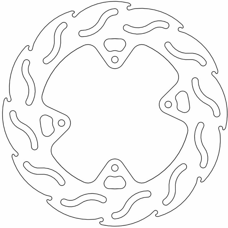 MOTO-MASTER 1711-2028 110231-PU Brake Rotors Brake Rotor - Front - Flame