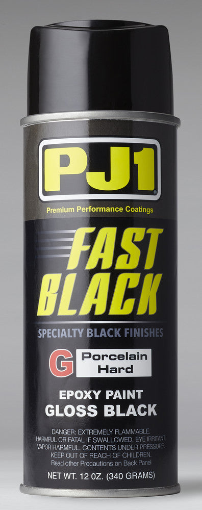 Pj1 57-0163 16-GLS FAST BLACK EPOXY PORCELAIN GLOSS BLACK 12OZ