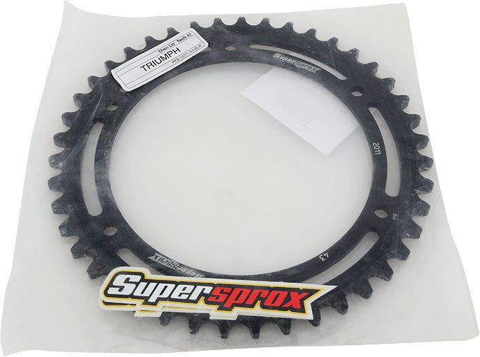 Supersprox Rear Sprocket Steel 43T-530 Black TRI - RFE-2011-43-BLK Triumph Motorcycles 1997-2012