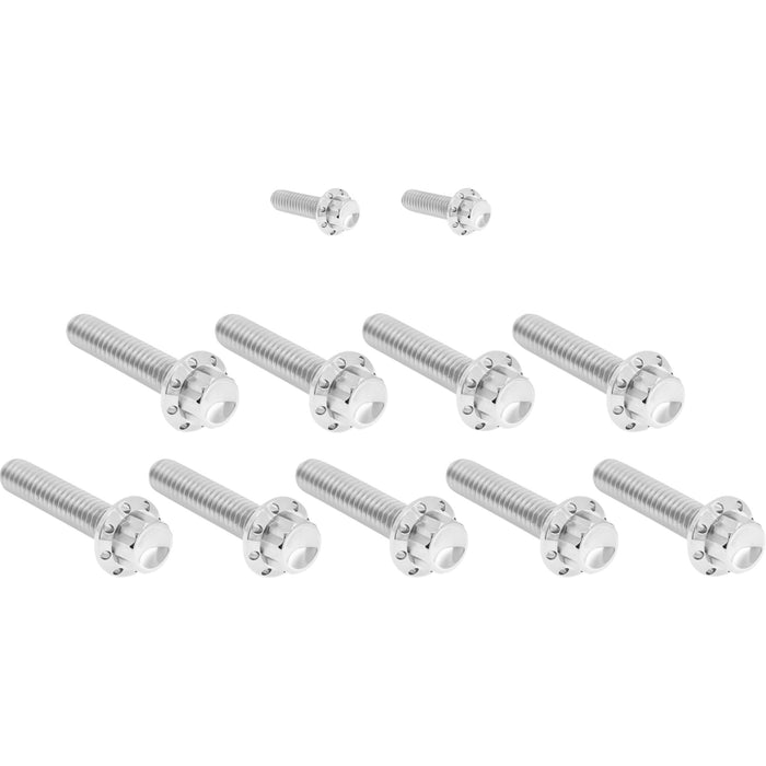ARLEN NESS 2401-1734 300-932 Bolt Kit - Cam Cover/Point Cover - Titanium - 12-Point - Polished