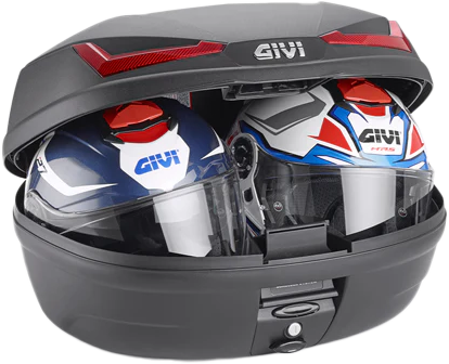 Givi 270-6703 E455NA SIMPLY IV TOP CASE 45L BLACK W/RED LENS