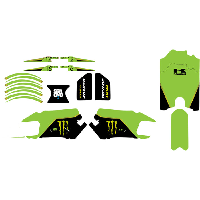 D'COR VISUALS 4302-6483 10-80-201 STACYC™ Stability Cycle Graphics Kit STACYC™ Stability Cycle Graphic Kit - 12" & 16" - MEK