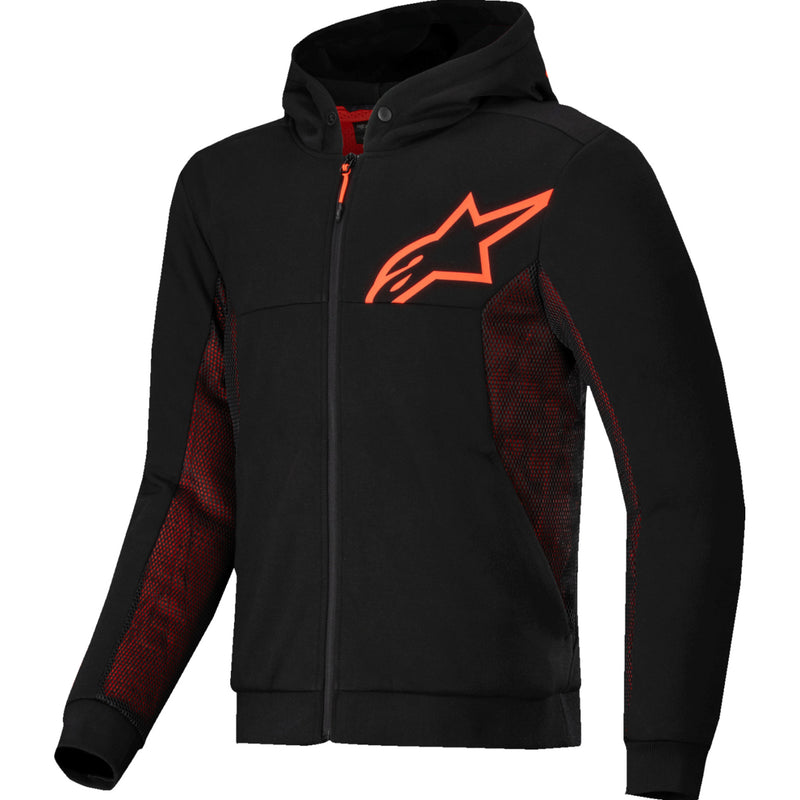 ALPINESTARS Chrome Air Sport Hoodie Black/Red - Fluo