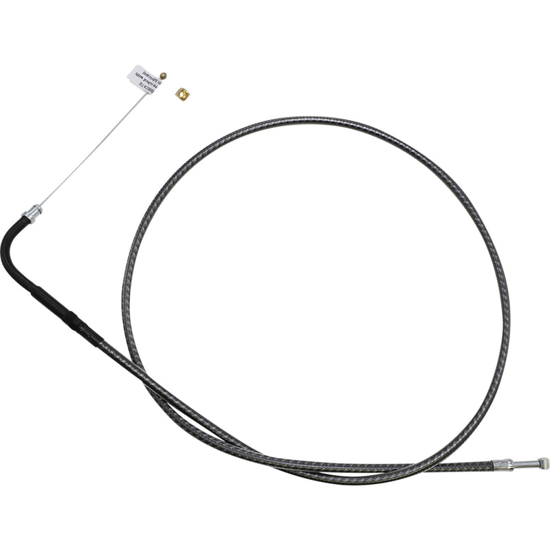 Magnum Shielding Karbonfibr Braided Throttle Idle Cable 39-1/2" - 7321 For Harley Motorcycles 1984-2017