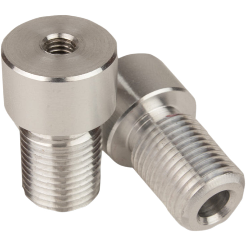 DRIVEN RACING 0641-0197 DBEW-ADP-FZ Halo Bar End Mirror Adapters Adapter - Mirror - Handlebar End - Silver - Halo