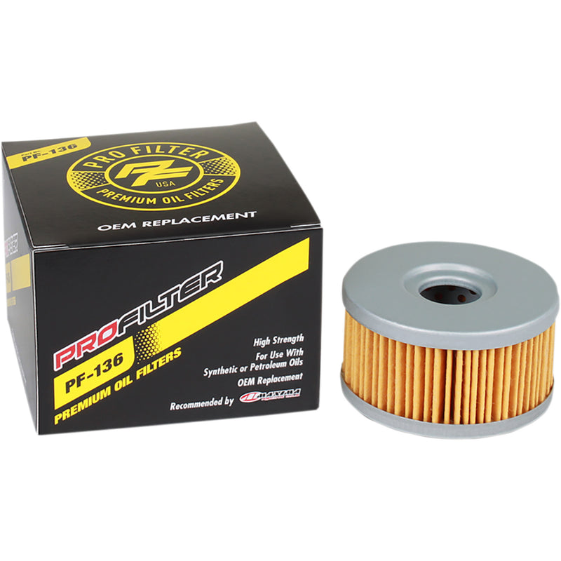 Pro Filter Oil Filter - PF-136 For Suzuki Motorcycles 1982-2019 | Beta Dirt Bikes 2001-2016
