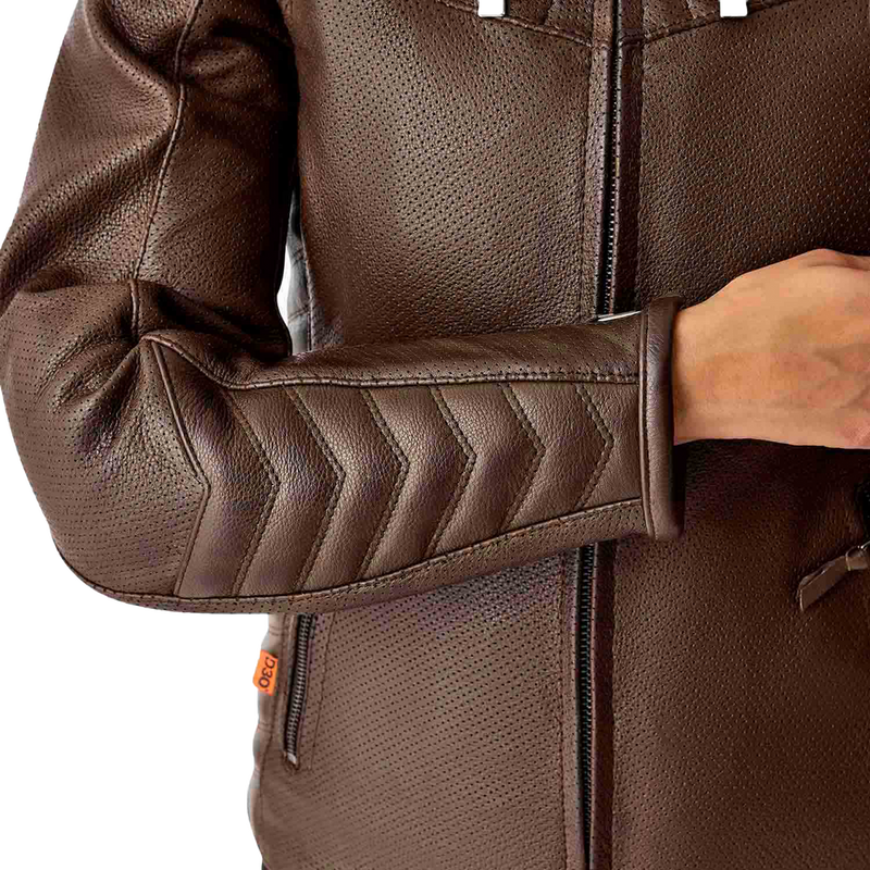 Rst 556-3644110 103644BRN-10 WOMENS ROADSTER AIR D3O JACKET BROWN LEATHER SM