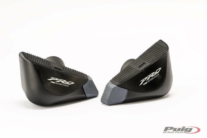 Puig Hi-Tech Parts Frame Sliders PRO Black - 9400N Kawasaki ZX1000G Ninja / ZX1000A Ninja / Ninja 1000SX 2017-2022