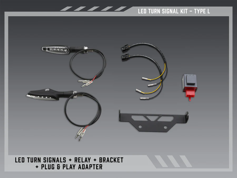 Yoshimura FE V2 Stnd LED Turn SIG Kit Type L - 075BG-STD-L-K Kawasaki Ninja / Ninja Edition 2021-2025