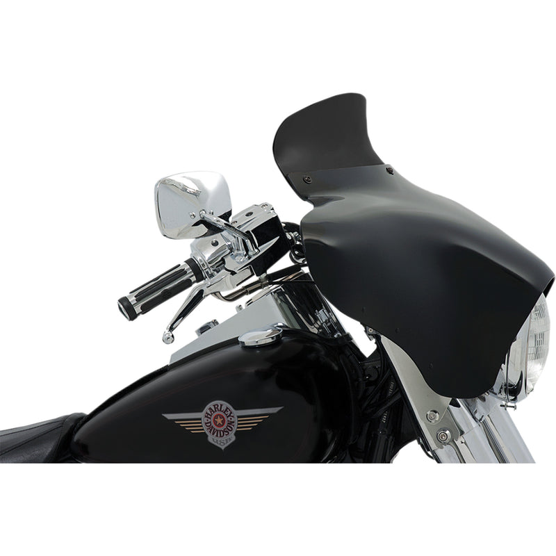 MEMPHIS SHADES 2310-0667 MEP84010 Batwing Spoiler Windshield - 5" - Dark Black Smoke