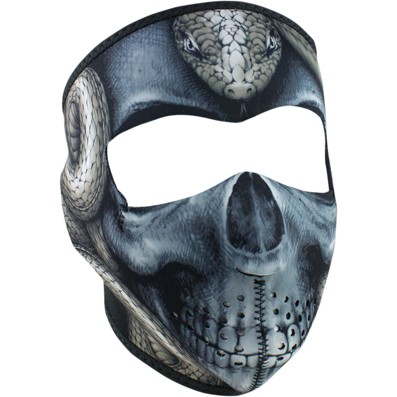 ZAN HEADGEAR 2503-0295 WNFM415 Neoprene Full-Face Mask Full-Face Mask - Snake Skull