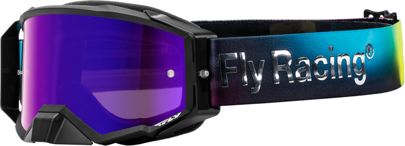 Fly Racing 37-51906 37-51906 ZONE ELITE LEGACY GOGGLE FUSCHIA/ELEC BLU/HI-VIS W LENS
