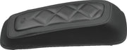 Mustang Motorcycle 77643 Mustang 08-21 Harley FL Touring Saddlebag Lid Covers Diamond Stitch - Black - Photo - Primary