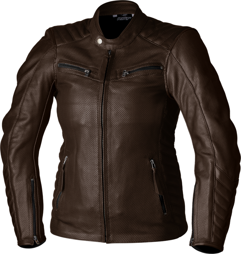 Rst 556-3538118 103538BRN-18 LADIES ROADSTER AIR CE JACKET BROWN LEATHER 2XL
