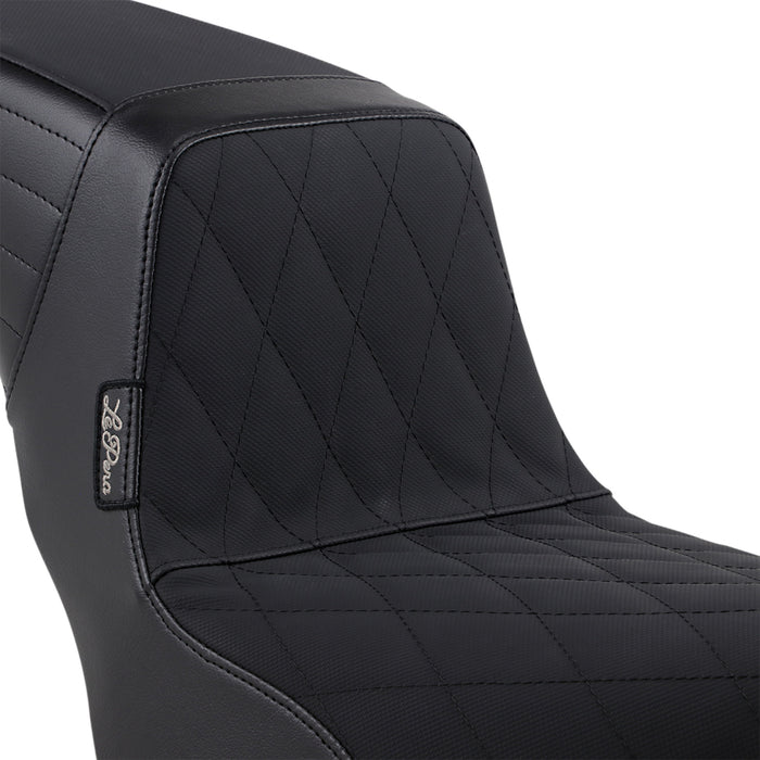 LE PERA 0802-1330 LYX-590DMGP Kickflip Seat — Diamond w/Gripp Tape - Black - Softail '18-'23