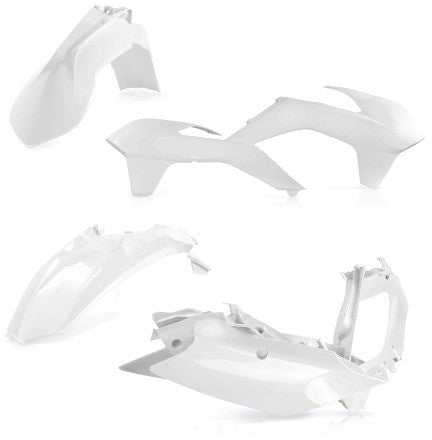 Acerbis Plastic Kit White - 2374130002 KTM Dirt Bikes 2014-2016