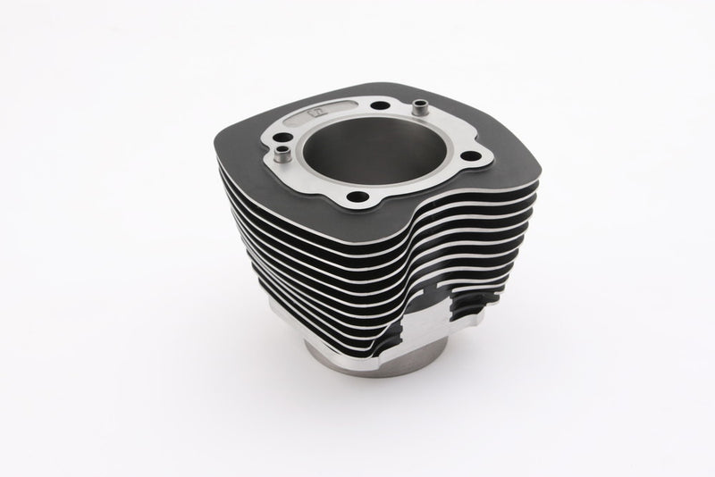 Harddrive TC103 Cylinder 3.875" Bore Black W Machined Fins EA - 88461 For Harley Motorcycles 2011-2017