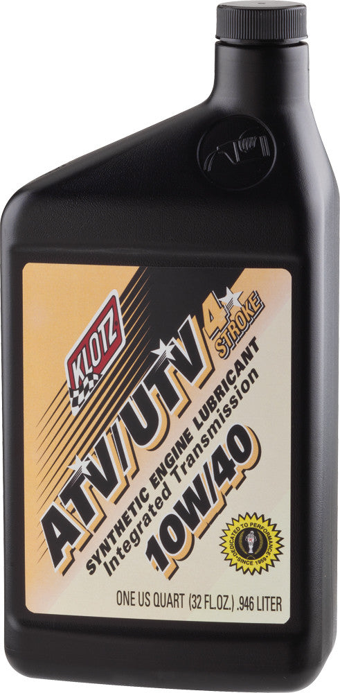 Klotz Oil 842-0066 ATVUTV-1040 ATV/UTV SYNTHETIC ENGINE LUBE 10W40 32OZ