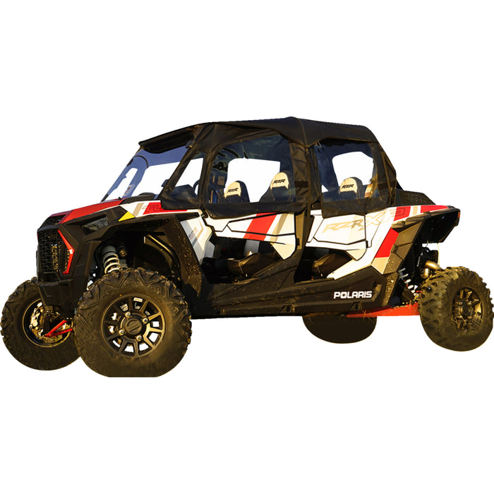 SEIZMIK 0521-2090 51-20990 Soft Doors with Middle/Rear Windows Soft Upper Doors - Rear Windshield - Roof - Black - Polaris - RZR