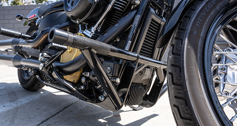 Burly Brand Brawler Crash Bar M8 Softail ` - B10-3018B For Harley Softail 2018-2024