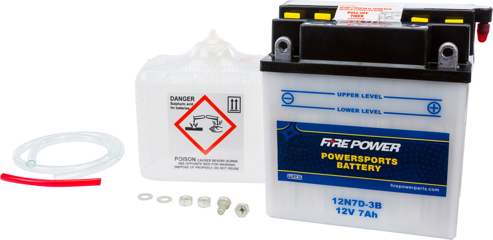 Fire Power 490-2097 12N7D-3B BATTERY W/ACID 12N7D-3B 12V