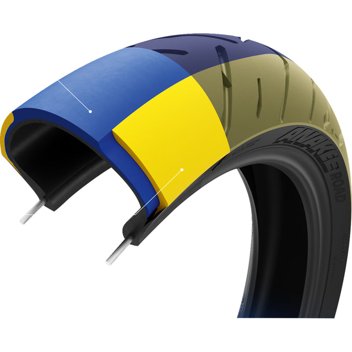 MICHELIN 0317-0854 63306 Anakee Road Tire Tire - Anakee Road - Rear - 150/70R17 - 69V