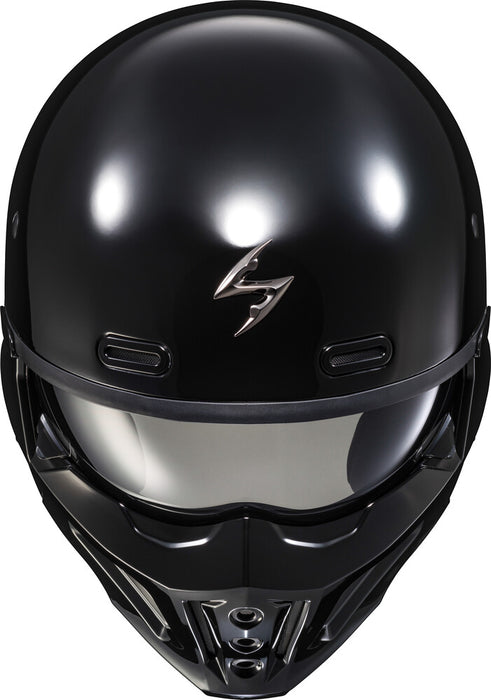 Scorpion Exo 75-1616M COX-1434 COVERT X OPEN-FACE HELMET GLOSS BLACK MD